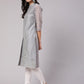 Aks Thread Work Chanderi Silk Kurta