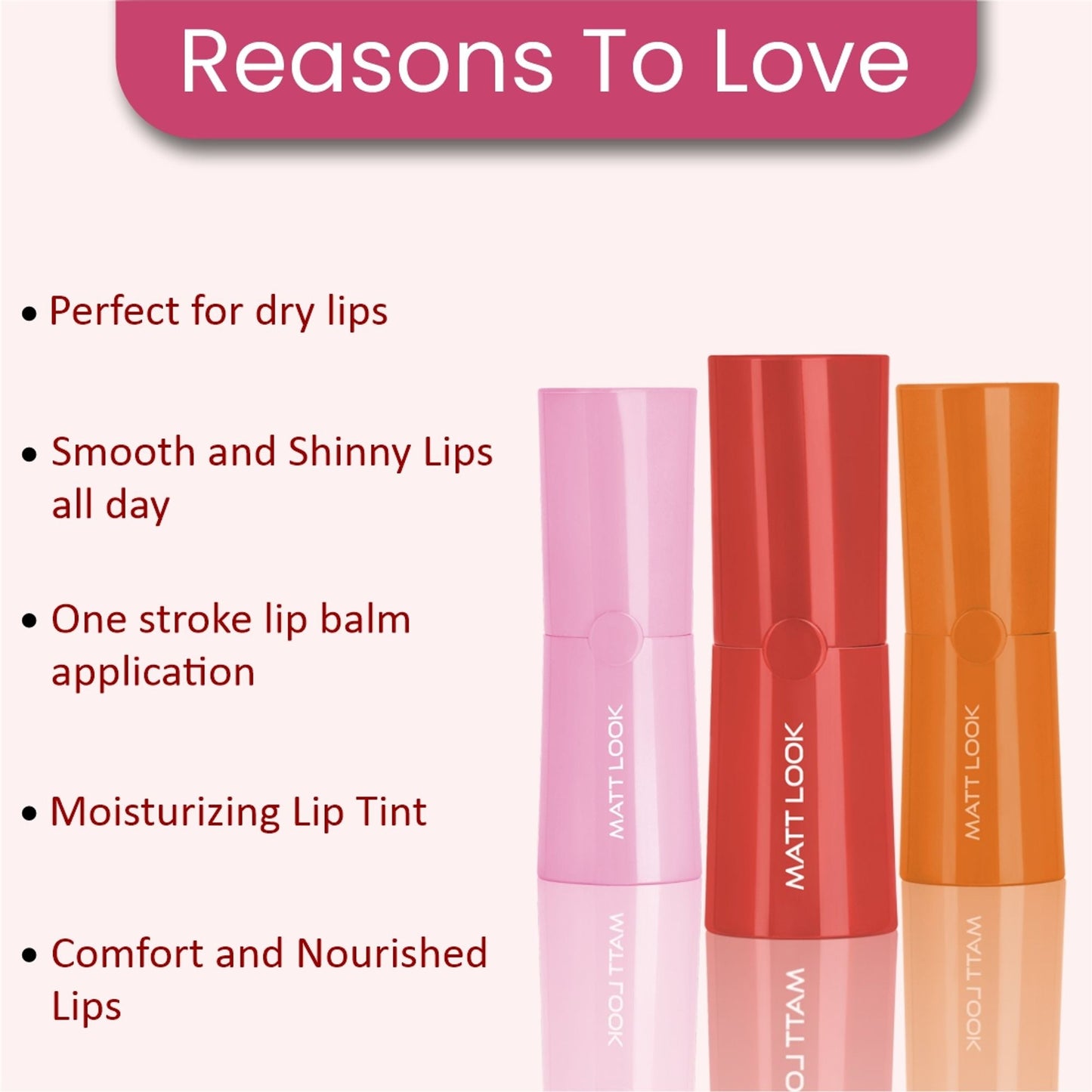 Matt Look Color Revival Glam Balm Moisturizing Lip Tint - Swadesiicart