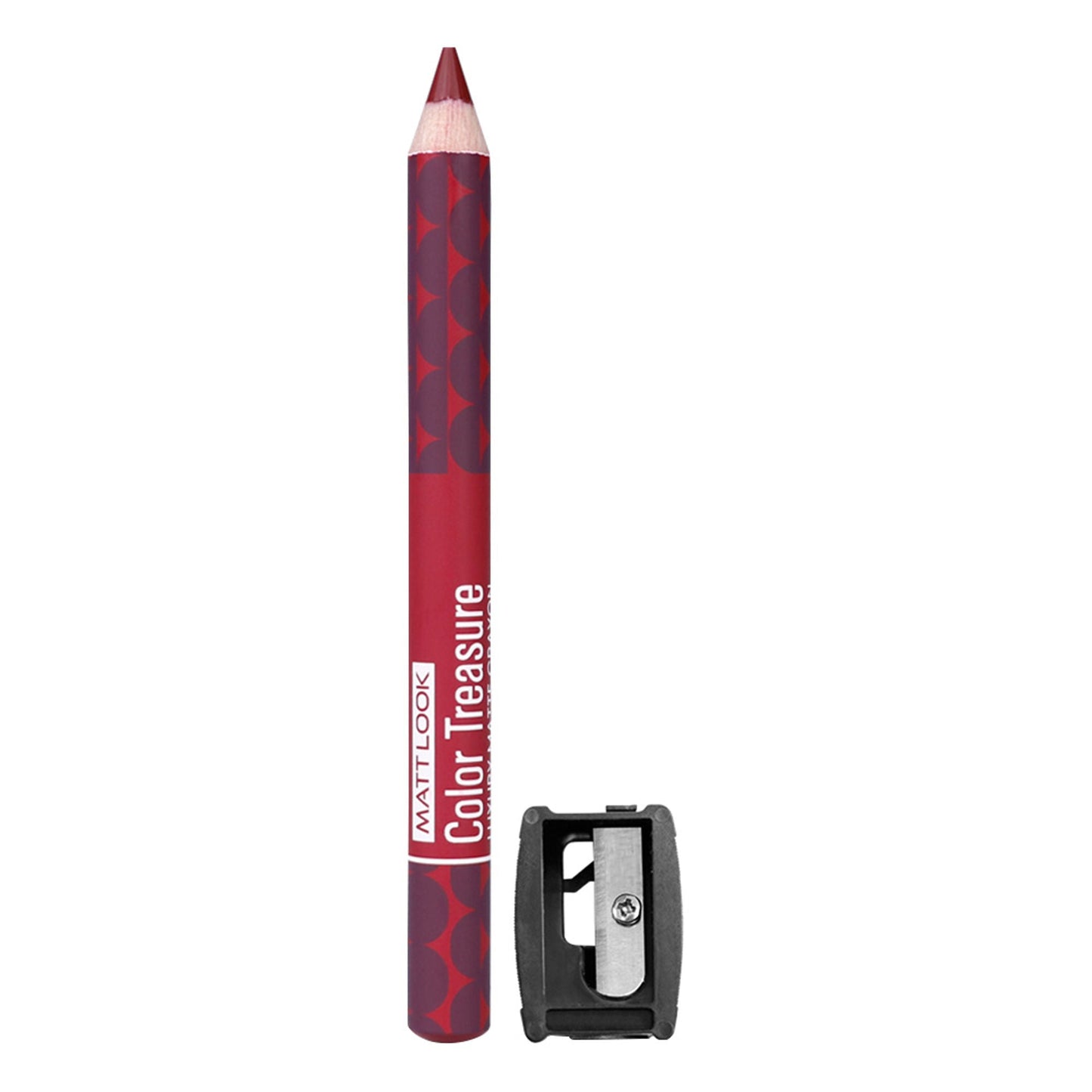 Matt Look Color Treasure Luxury Matte Lip Pencil Crayon - 06 Pure Hollywood - Swadesiicart