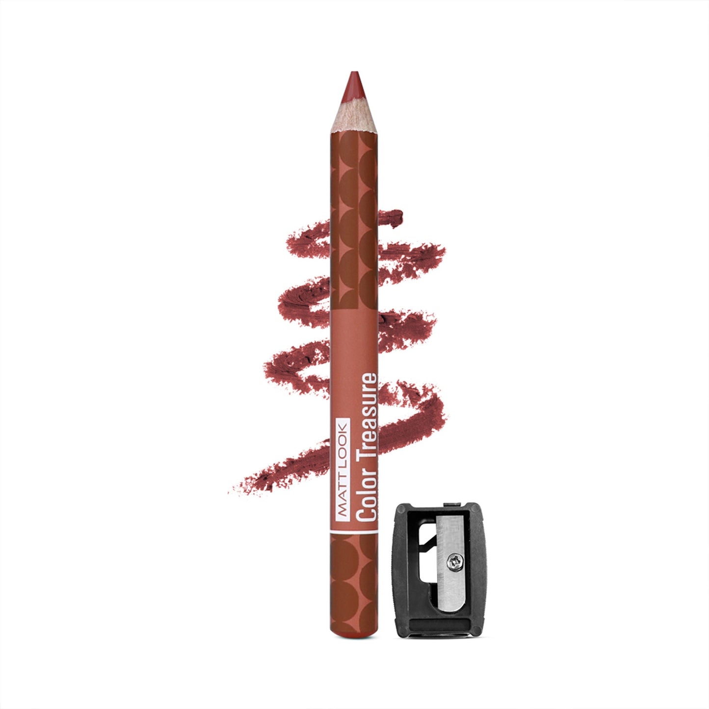 Matt Look Color Treasure Luxury Matte Lip Pencil Crayon - 16 Clay Crush - Swadesiicart