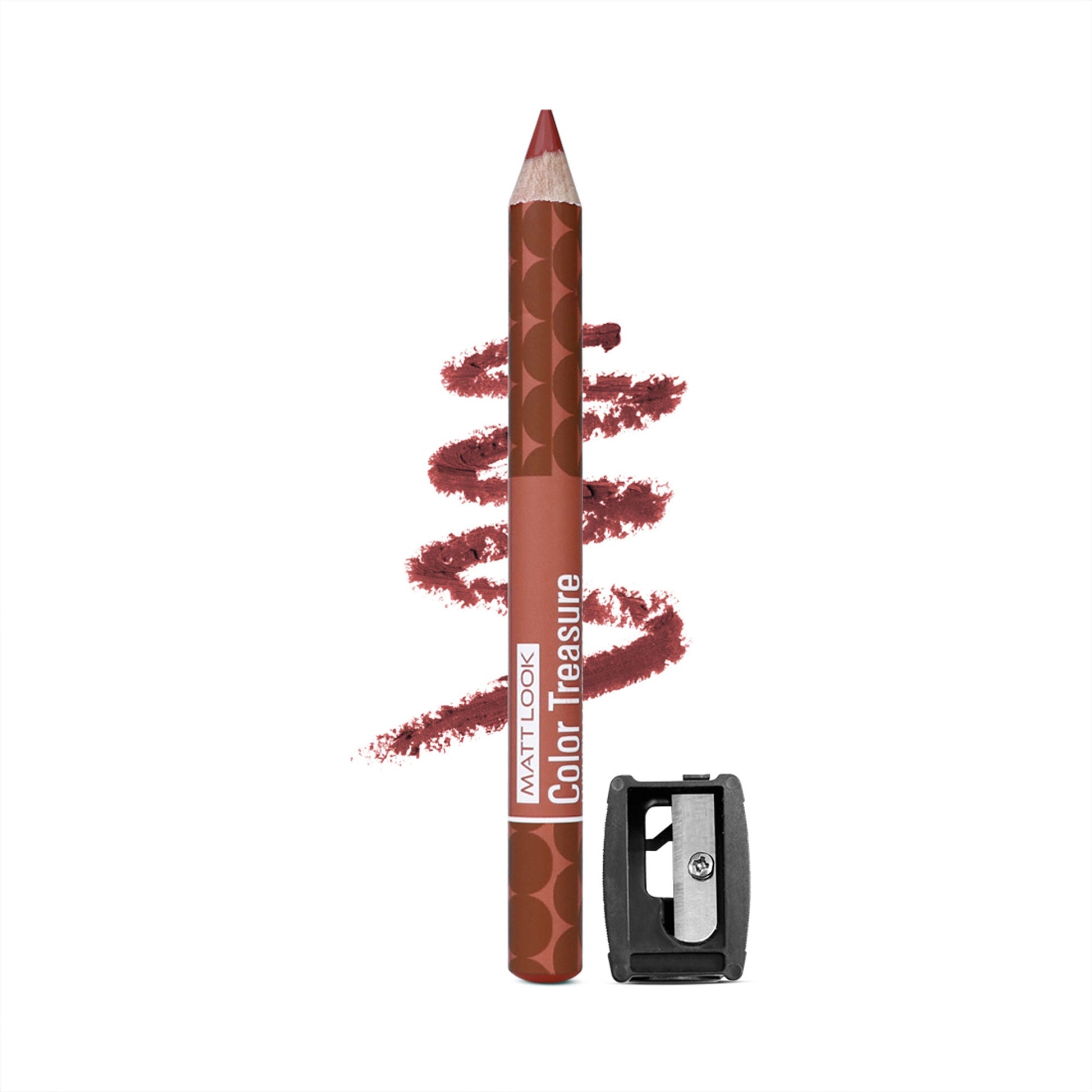 Matt Look Color Treasure Luxury Matte Lip Pencil Crayon - 16 Clay Crush - Swadesiicart