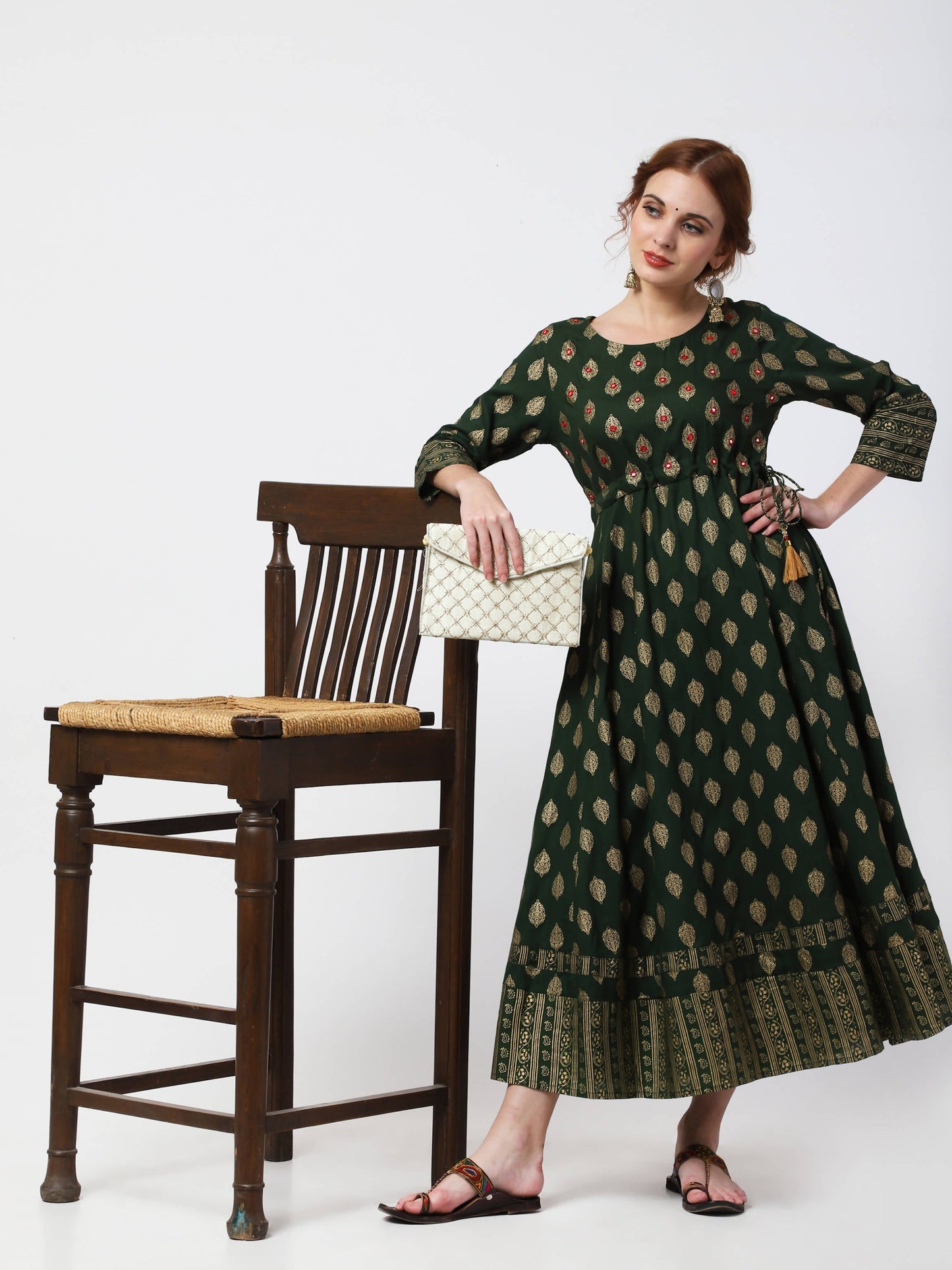 Cheera Anarkali Flair Kurti - Swadesiicart