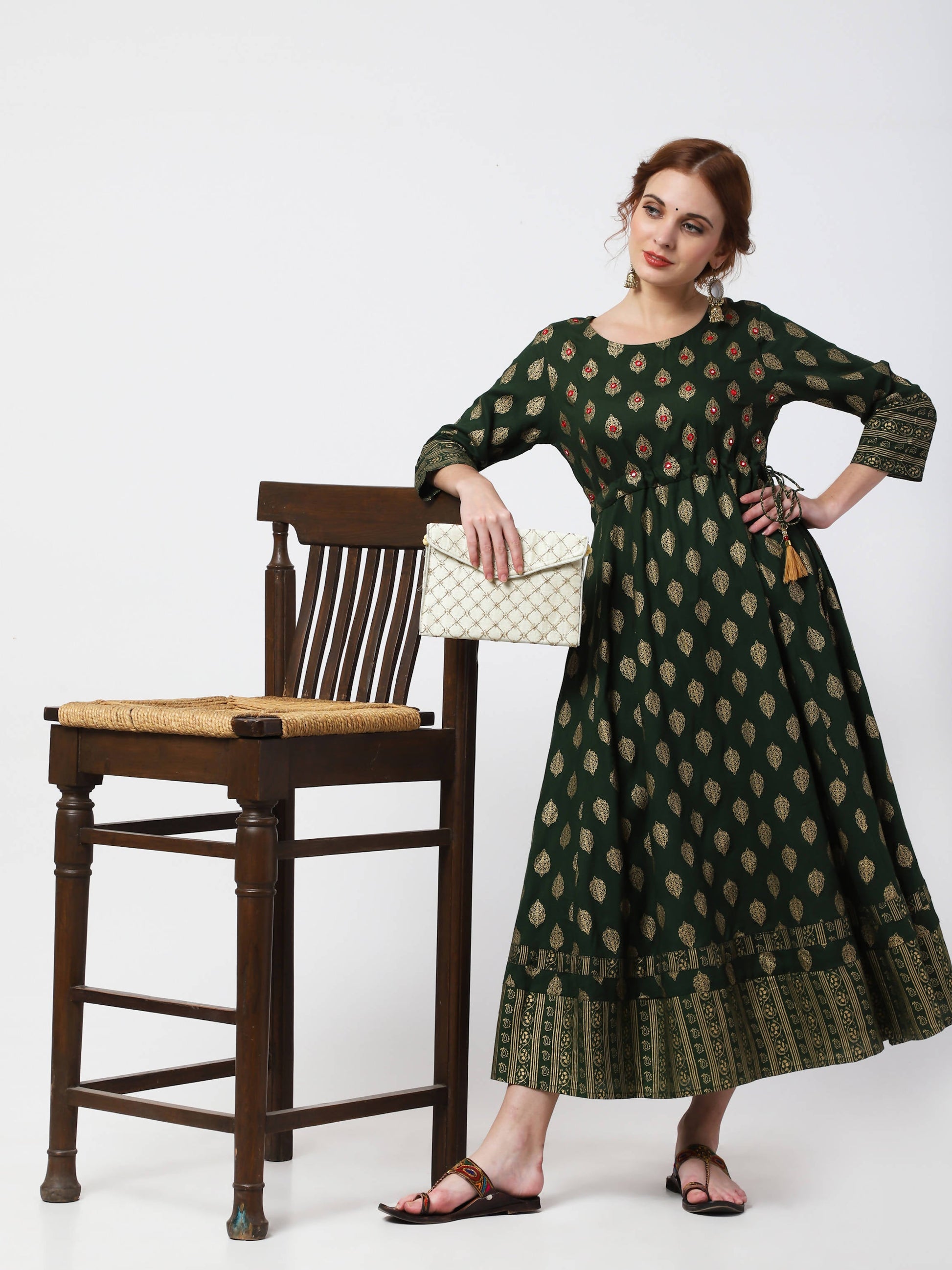 Cheera Anarkali Flair Kurti - Swadesiicart