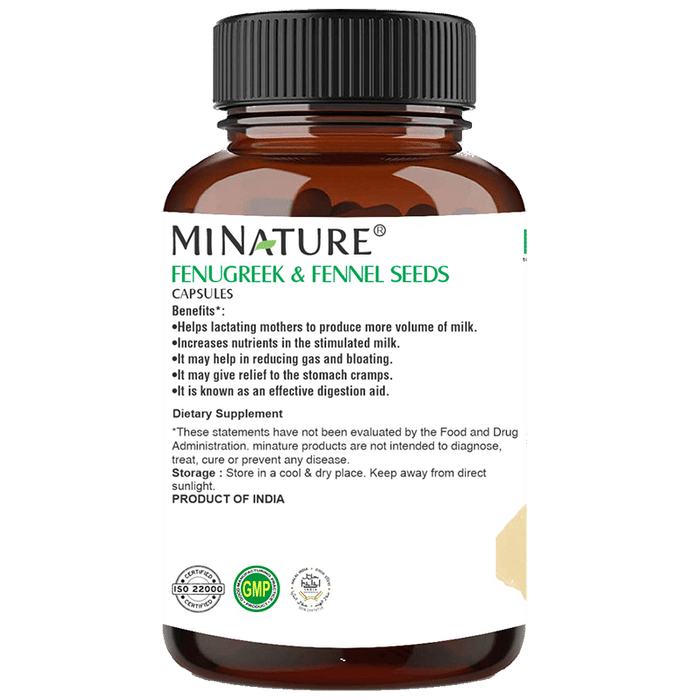 Minature Fenugreek & Fennel Seeds Capsules | Swadesiicart