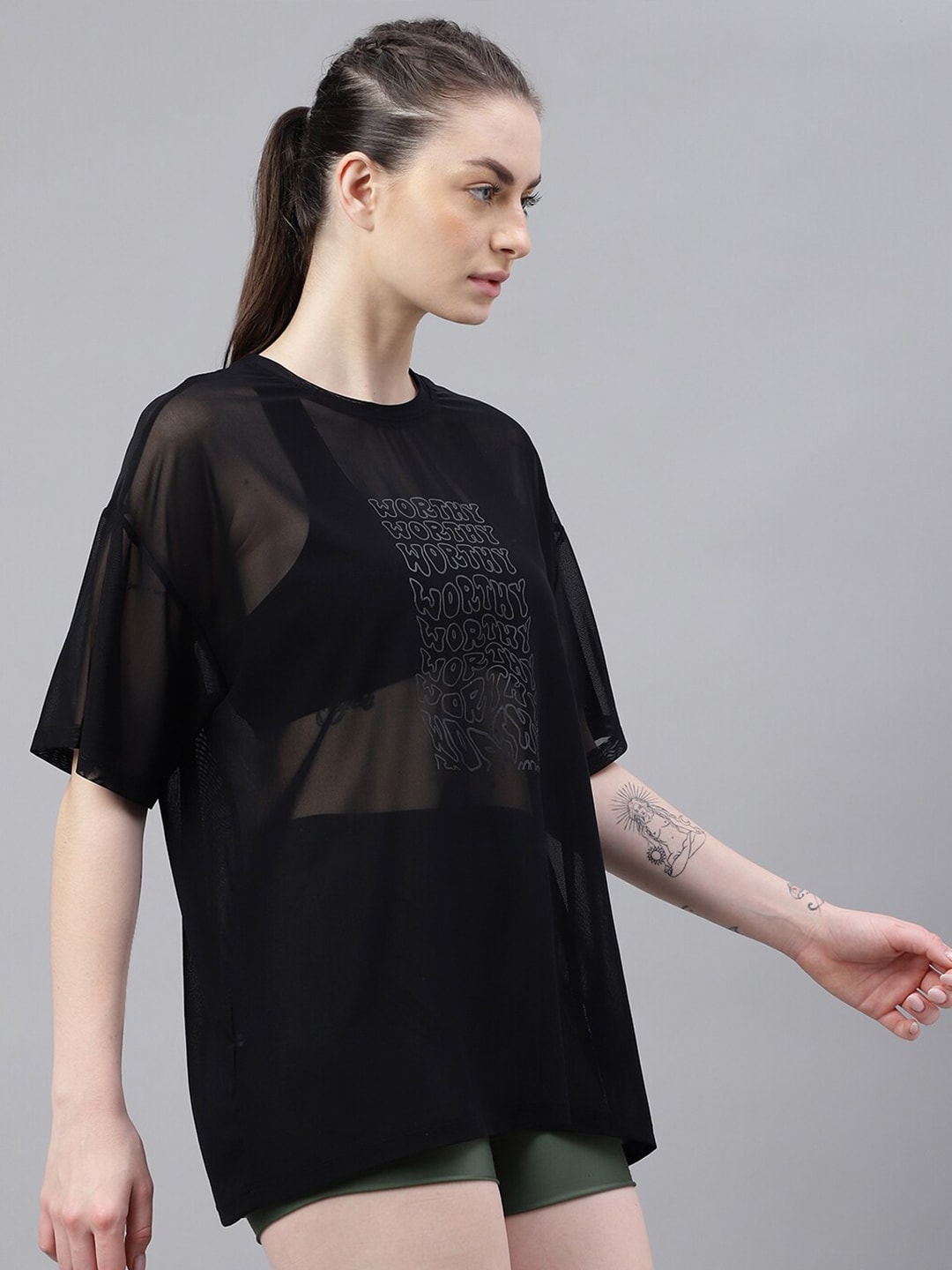 MKH Typography Printed Dri FIT Relaxed Fit Sports T-shirt - Swadesiicart
