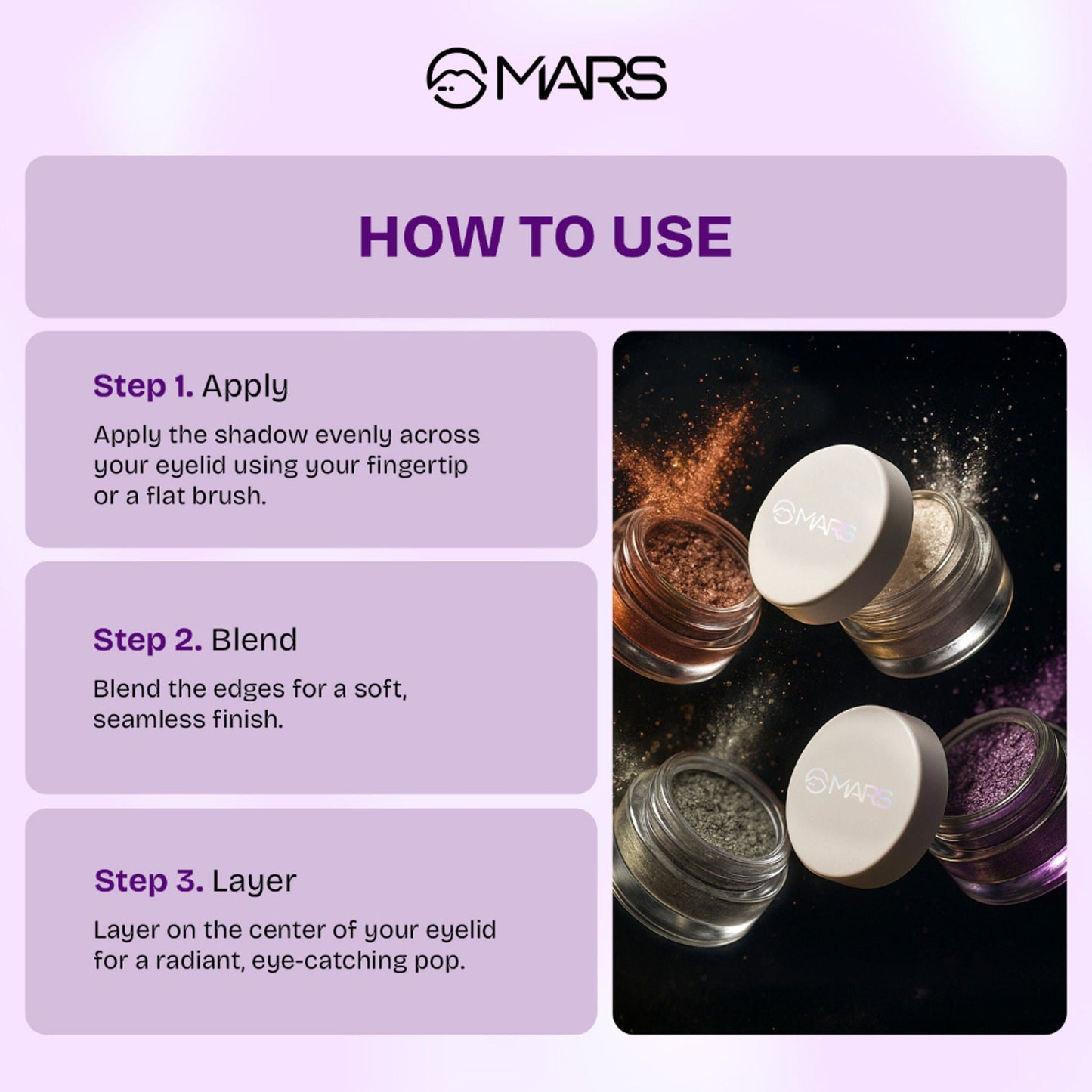 MARS Cosmetics Starlit Pot Eyeshadow - 06 - Swadesiicart