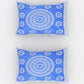 Urban Magic Blue Ethnic Motifs Printed Cotton 104 TC Queen Bedsheet With 2 Pillow Covers - Swadesiicart