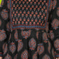 Jaimini Women Cotton Printed Round Neck 3/4 Sleeves Calf Length Flared Kurta Pant And Dupatta Set