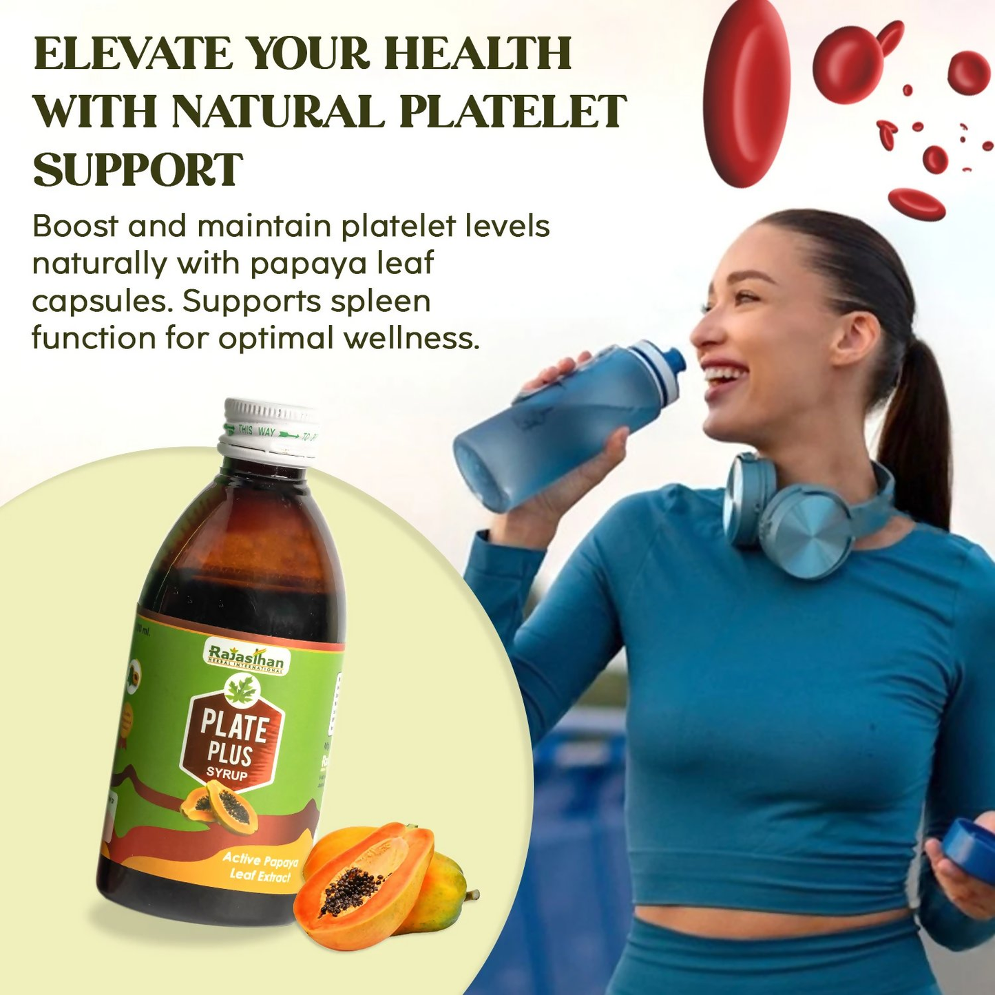 Rajasthan Herbals Plate Plus Syrup | Swadesiicart