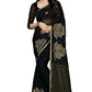Mimosa Women's Banarasi Chiffon Black Saree | Swadesiicart