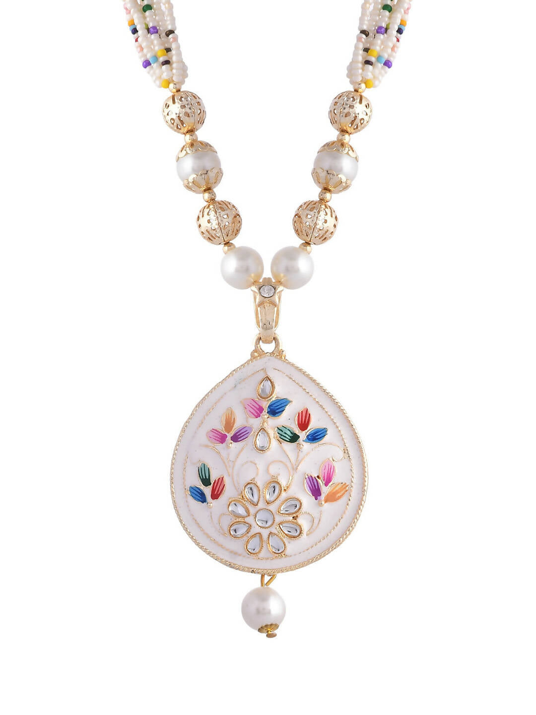 VOJ Women White Color stainless steel Jewellery Set - Swadesiicart