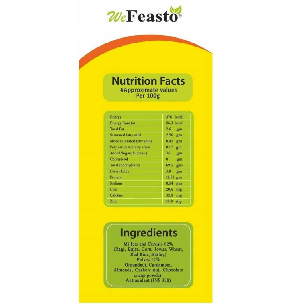 Wefeasto Instant Health Mix Chocolate Flavor - Swadesiicart