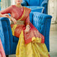 Shree Shyam Fashion Linen Cotton Yellow Saree