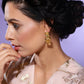 Yellow Duet Stone Earrings- Ruby Raang | Swadesiicart