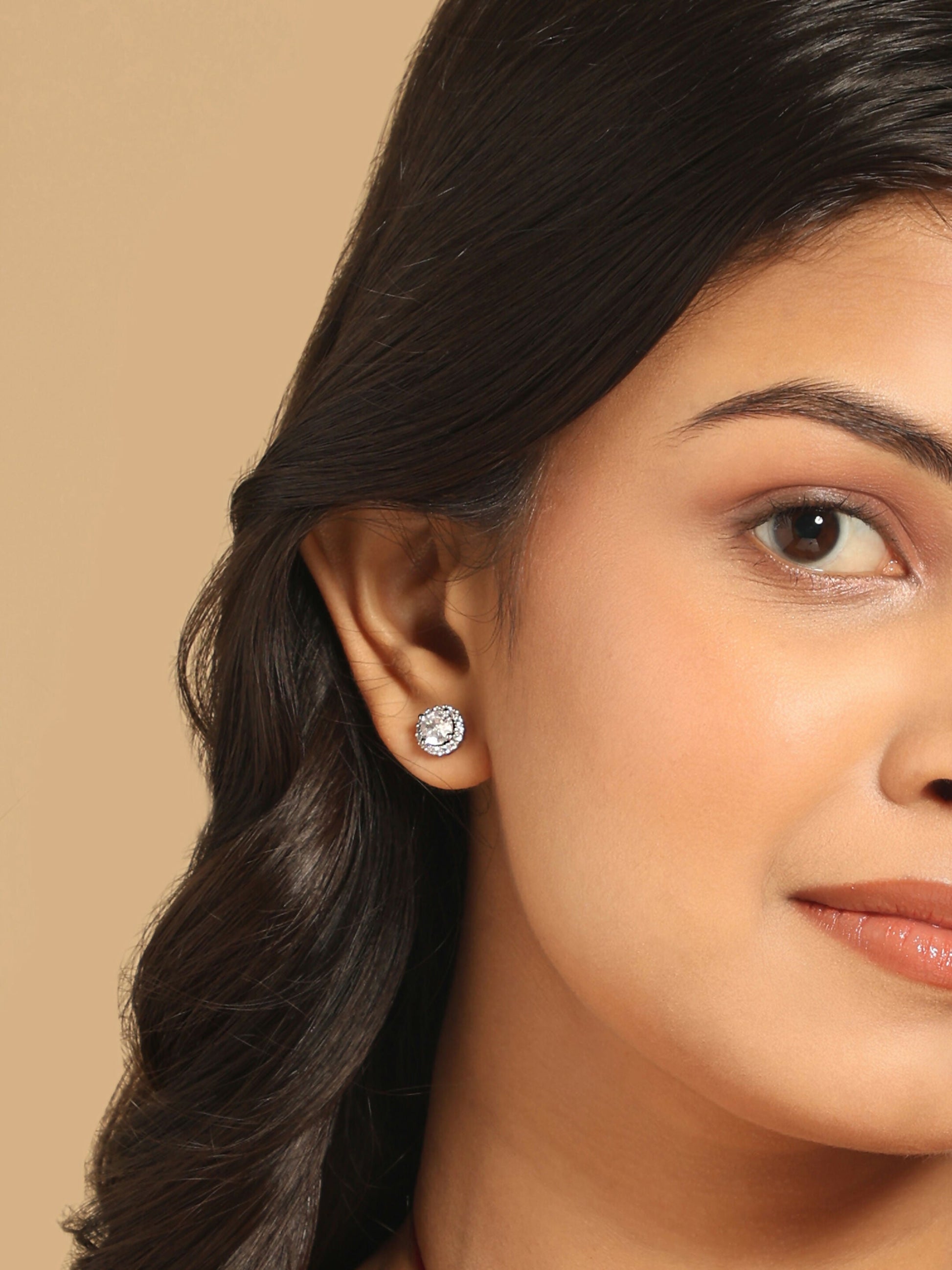 Nuyug Eternal Sparkle Anti Tarnish Earrings | Swadesiicart