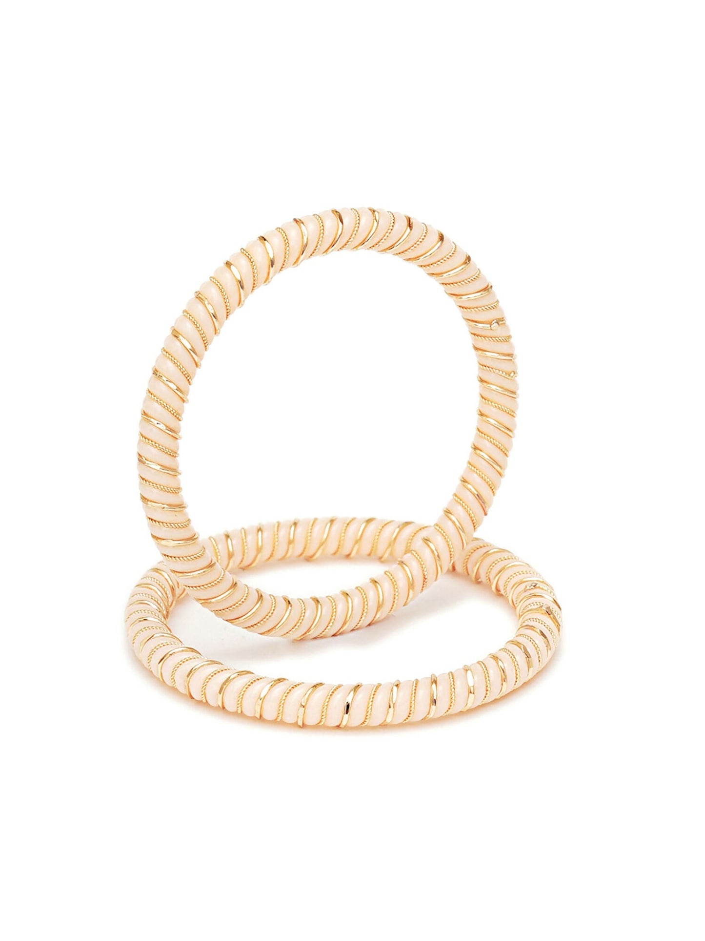 Golden Bangles (Gold) - Ruby Raang - Swadesiicart