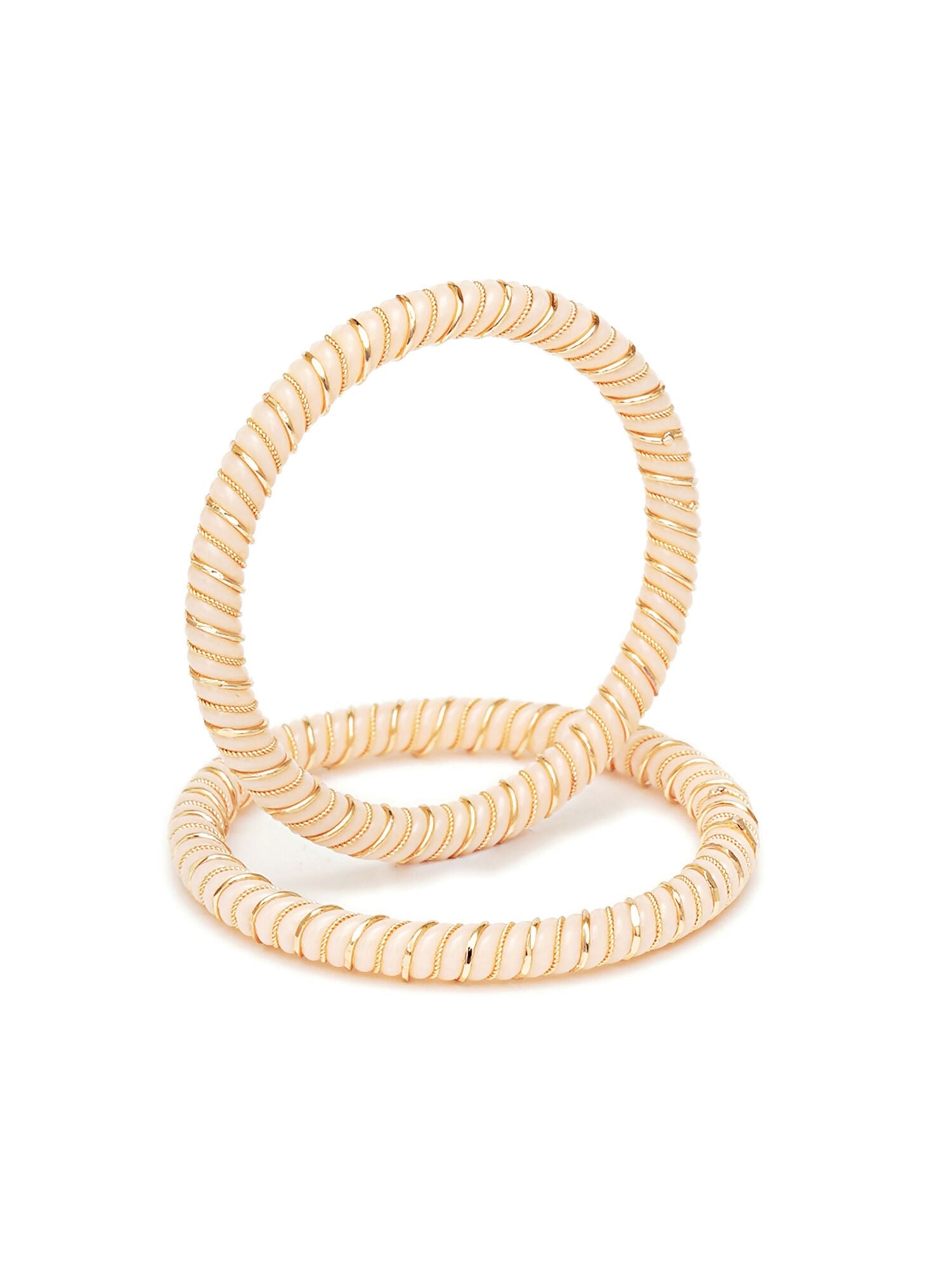 Golden Bangles (Gold) - Ruby Raang - Swadesiicart
