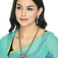 Mominos Fashion Johar Kamal Oxidised Silver-Plated Brass Finish Bansuri Long Necklace For Women (Silver) | Swadesiicart