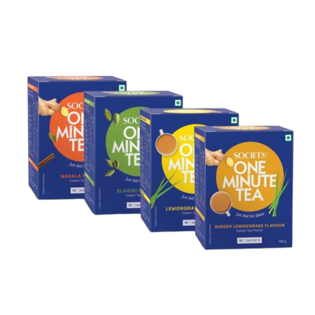 Society OMT Masala & Elaichi & Lemongrass & Ginger Lemon Grass Tea Combo | Swadesiicart