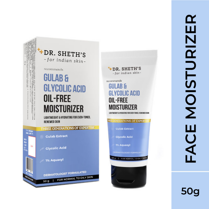 Dr. Sheth's Gulab & Glycolic Acid Oil-Free Moisturizer - Swadesiicart
