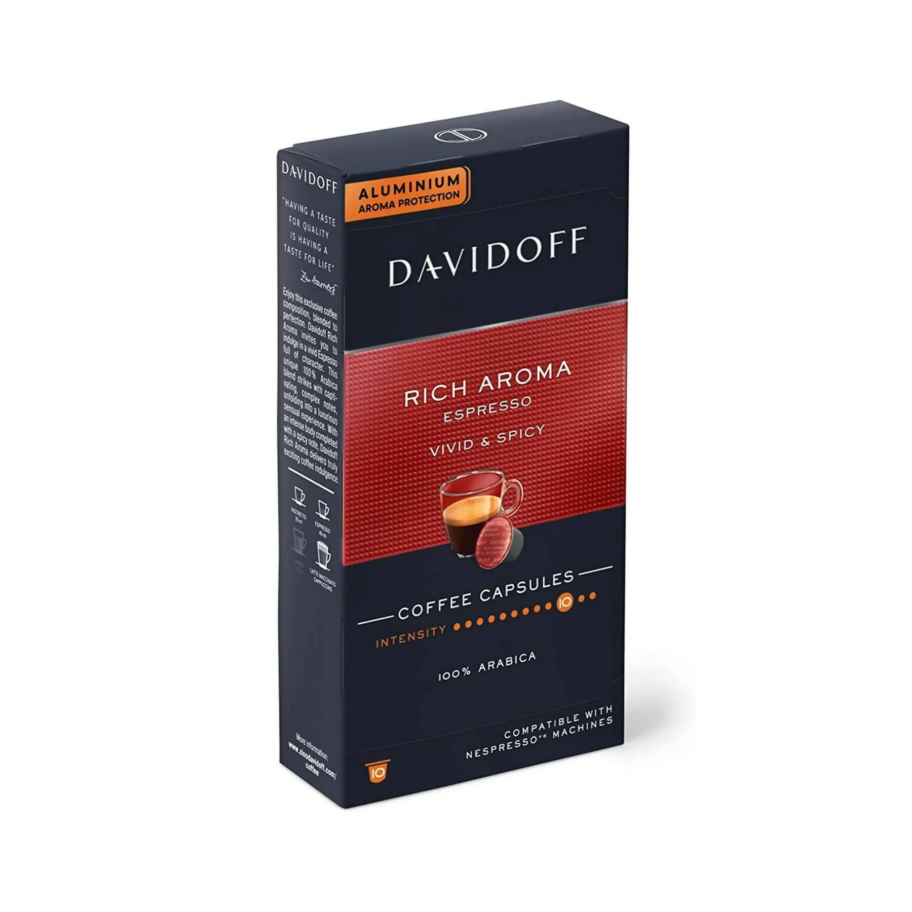 Davidoff Rich Aroma Espresso Coffee Capsules | Swadesiicart