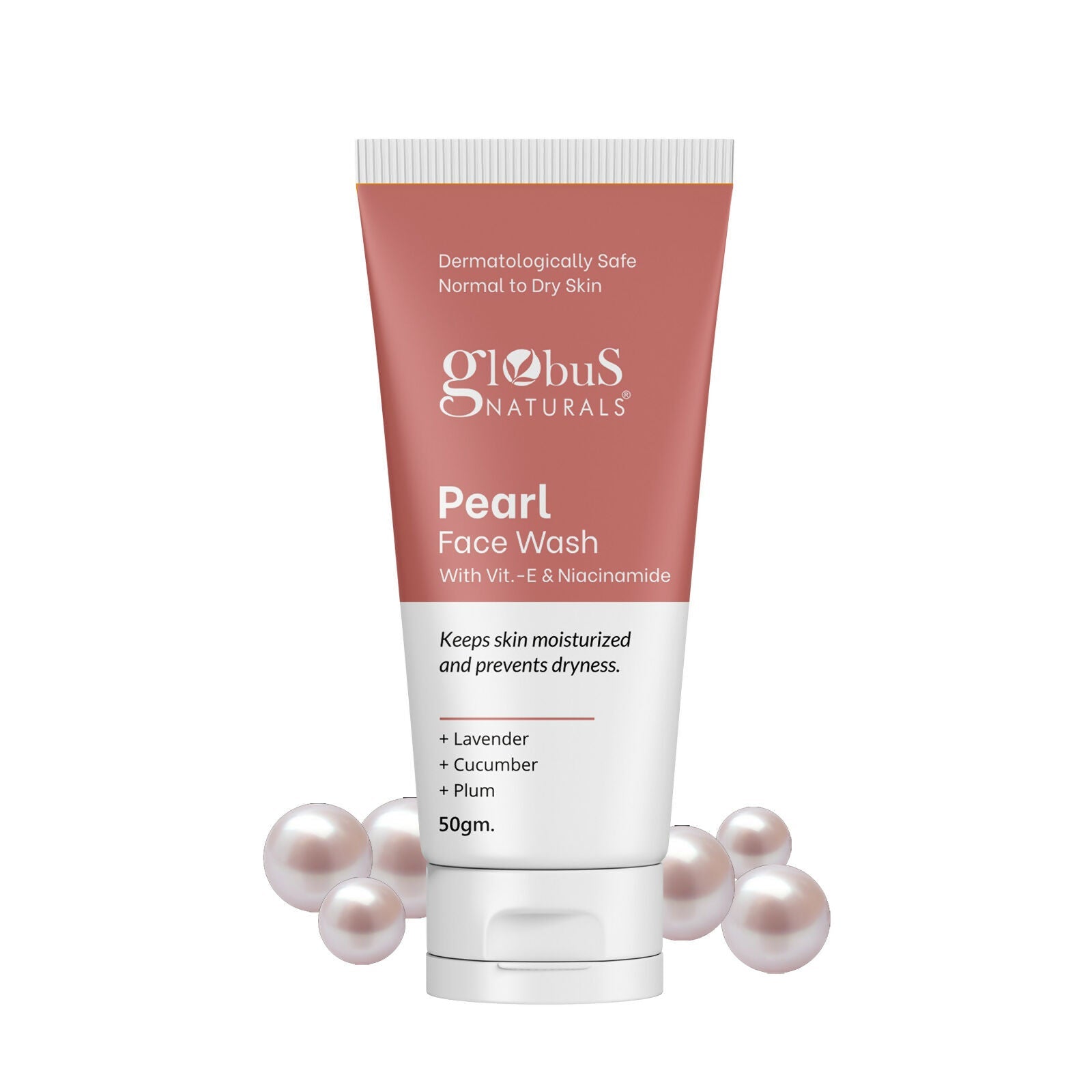 Globus Naturals Pearl Face Wash with Vitamin-E & Niacinamide | Swadesiicart
