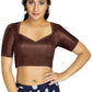Aastha Fashion Women's Coffee Art Silk Designer Traditional Readymade Blouse