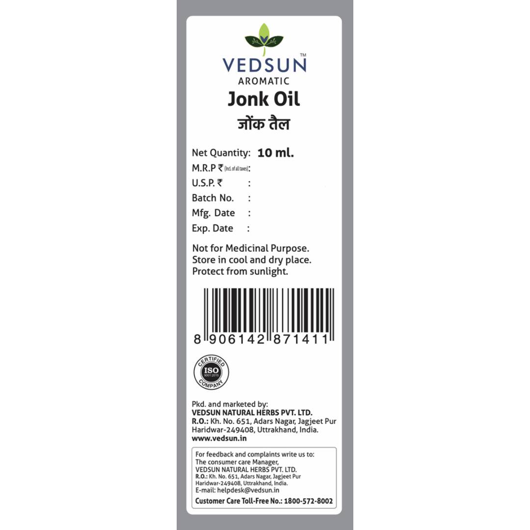 Vedsun Naturals Jonk Oil - Swadesiicart