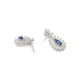 Long kundan earring (Blue) - Ruby Raang - Ruby Raang Studio