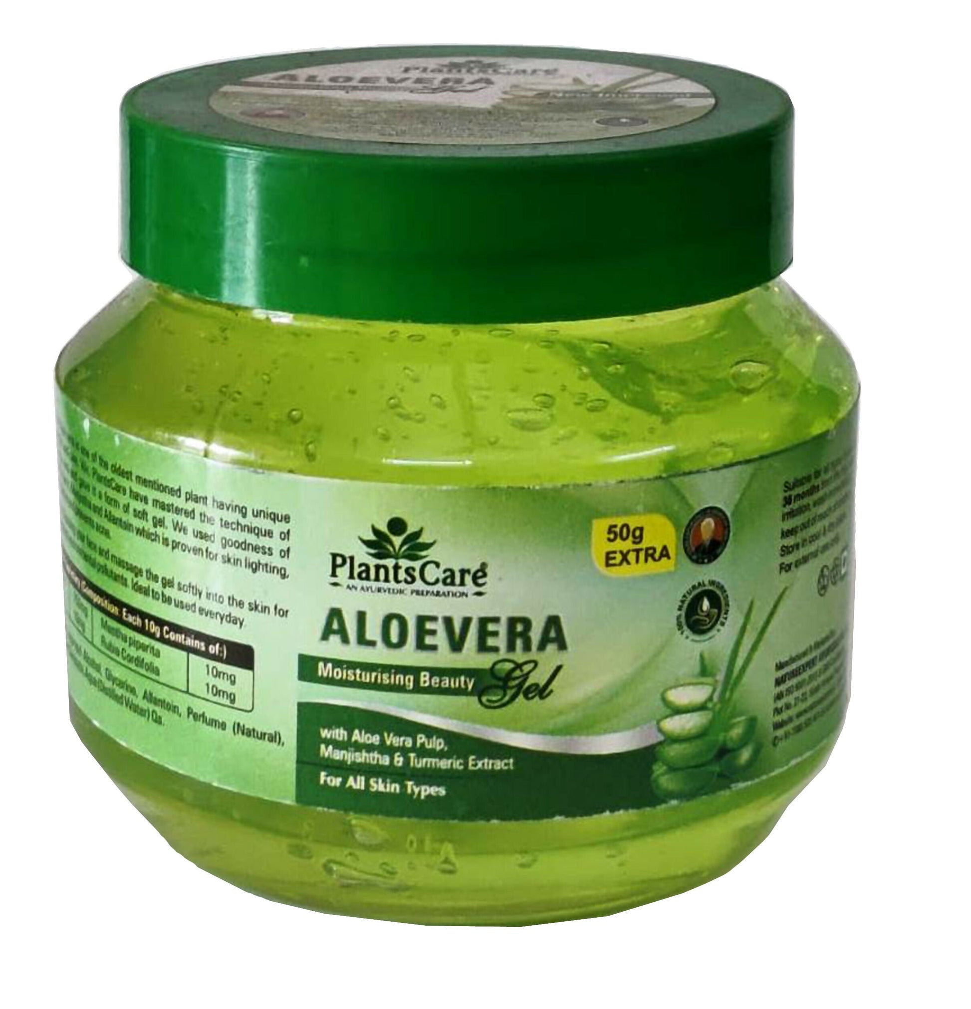 Plants Care Aloevera Moisturising Beauty Gel - Swadesiicart
