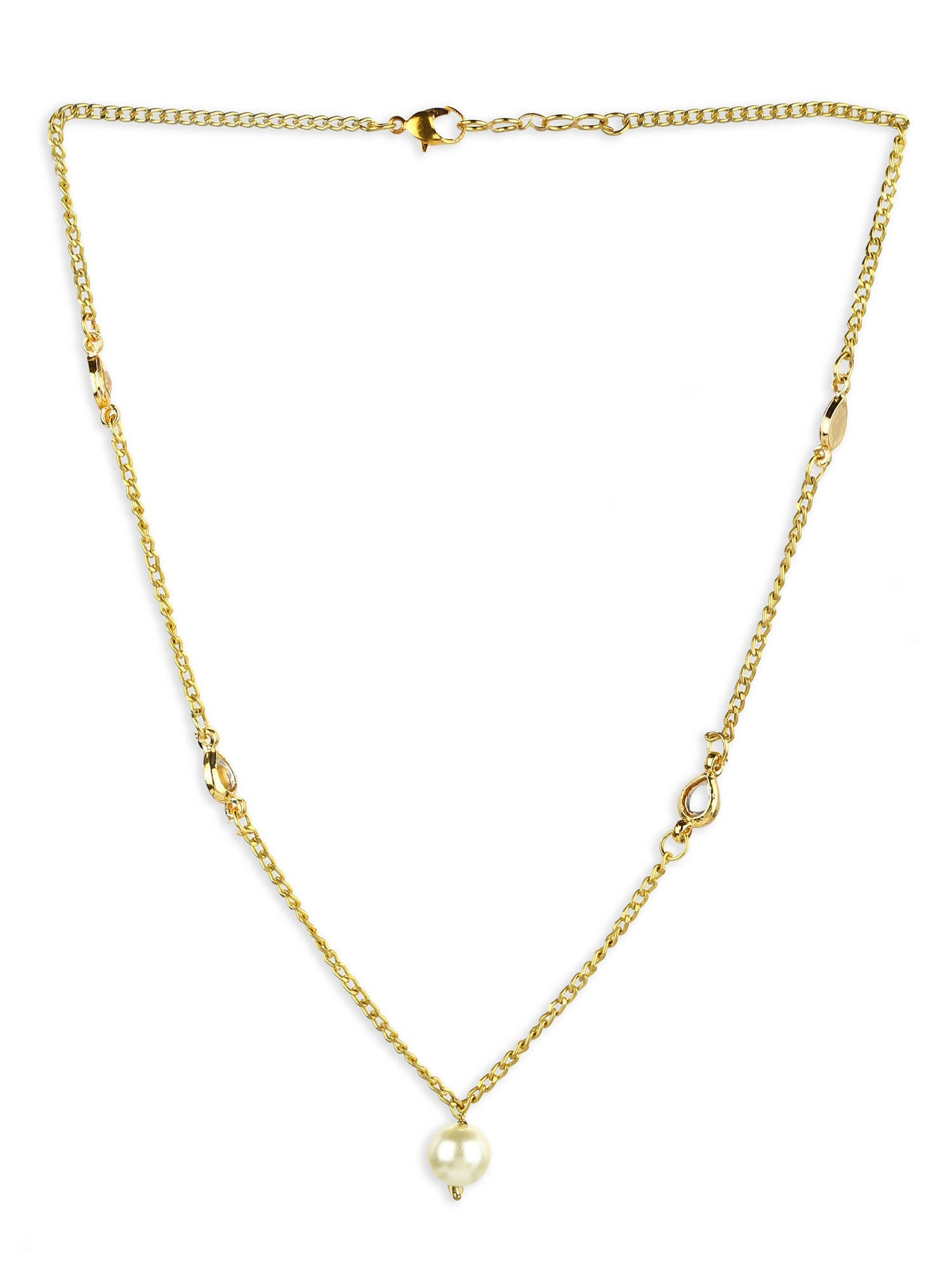 Women's Gold-Polished Chain - Ruby Raang | Swadesiicart
