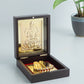 Golden Peacock Brown & 24 Ct Gold Foil Laxmi Ji Pooja Box | Swadesiicart