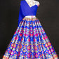 Royal Blue Banarasi Silk Lehenga Choli for Women, Ready to Wear Stitched Lengha Choli for Party, Stylish Lehenga Choli by Infinity Export | Swadesiicart