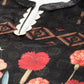 Ahalyaa Women Black & Red Floral Printed Gotta Patti Floral Velvet Kurta | Swadesiicart