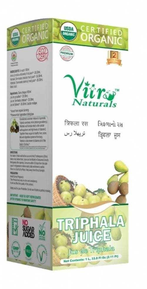 Vitro Naturals Certified Organic Triphala Juice | Swadesiicart