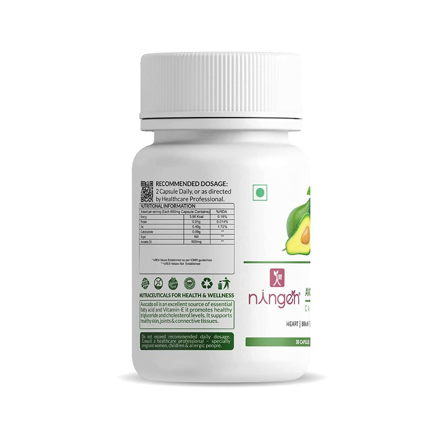 Ningen Avocado Oil Capsules | Swadesiicart