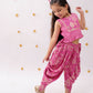 Lil Drama Khilkhilahat Pink Top and Dhoti Set For Girls | Swadesiicart