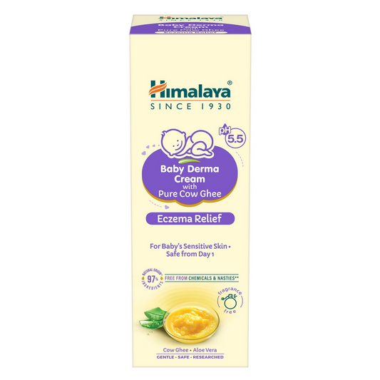 Himalaya Baby Derma Cream with Pure Cow Ghee | Ayurvedic Moisturizer for Dry & Sensitive Baby Skin - Swadesiicart