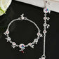 VOJ Set of 2 Stone Studded Circular Shaped Traditional Anklet - Swadesiicart