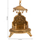 CraftVatika Gold-Polished Ladoo Gopal Singhasan/Pooja Chowki Showpiece | Swadesiicart