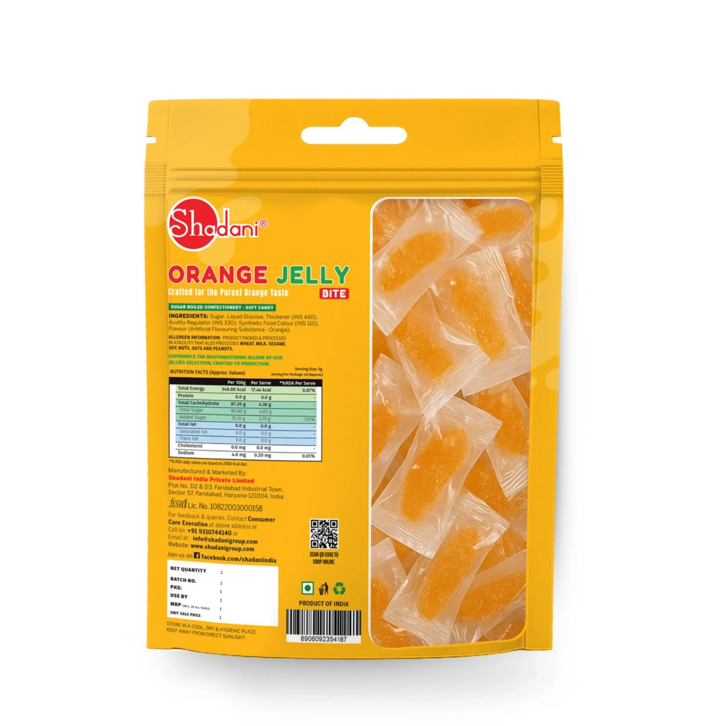 Shadani Orange Jelly Bite | Swadesiicart