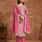 Anaita Pink Premium Dolla Jacquard Embroidered Stitched Salwar Suit