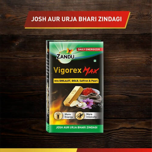Zandu Vigorex Max Capsules - Swadesiicart