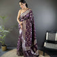 Joban Fashion Purple Meenakari Banarasi Silk Sarees | Swadesiicart