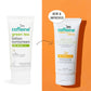 mCaffeine Sun Fix Daily Glow Green Tea Sunscreen SPF 50 PA++++ with Niacinamide, Lightweight & No White Cast - Swadesiicart