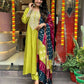 The52 Lemons Women's Gorgeous Embroidered Viscose Chanderi Fabric Straight Kurta Pant with Dupatta Set - Swadesiicart