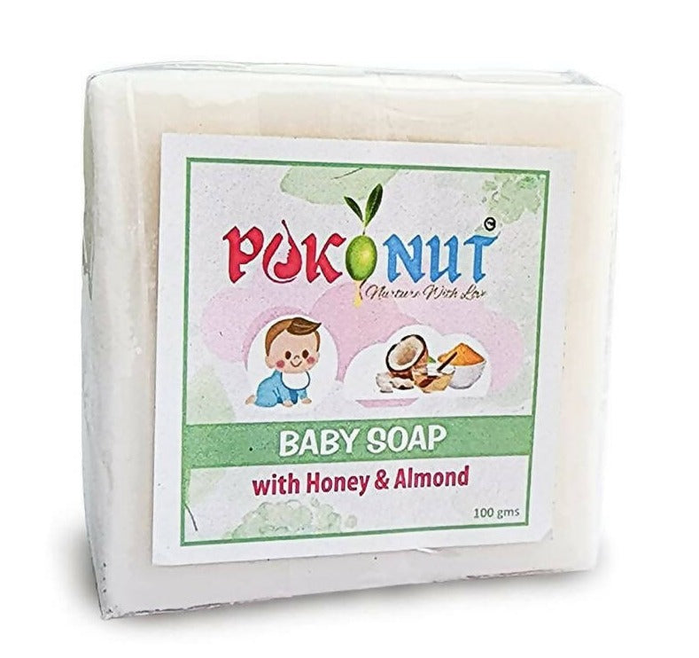 Pokonut Baby Soap With Honey & Almond - Pokonut