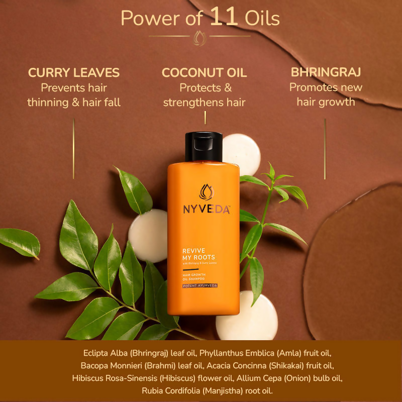 Nyveda Revive My Roots Hair Growth Oil Shampoo | Swadesiicart