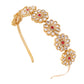 NVR Women's Rajputi Gold-Polished Kundan Matha Patti Hairband | Swadesiicart