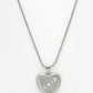 NVR Men Silver Plated Heart Shaped Pendent With Picture Frame And Chain | Swadesiicart